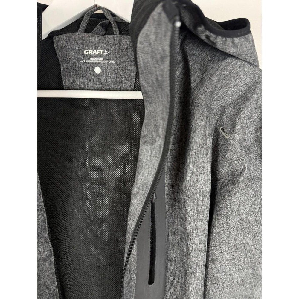 Men's‎ Craft x Peloton windbreaker rain jacket - Gray, Large